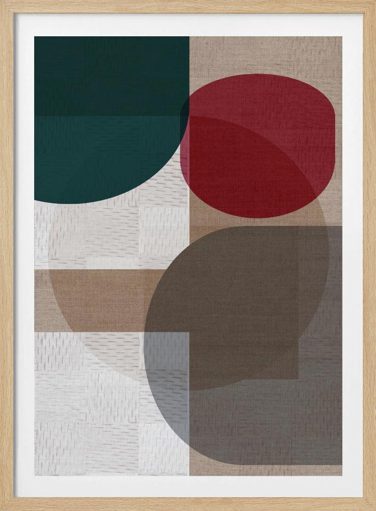 Gewebtes Blau Grün Rot 2 | Poster