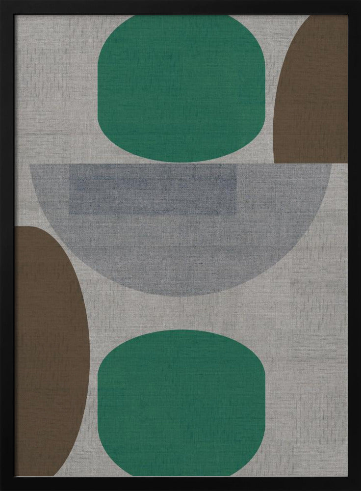 Gewebtes Grün Braun Grau 1 | Poster