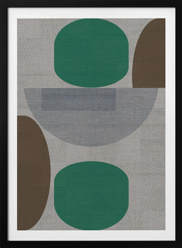 Gewebtes Grün Braun Grau 1 | Poster