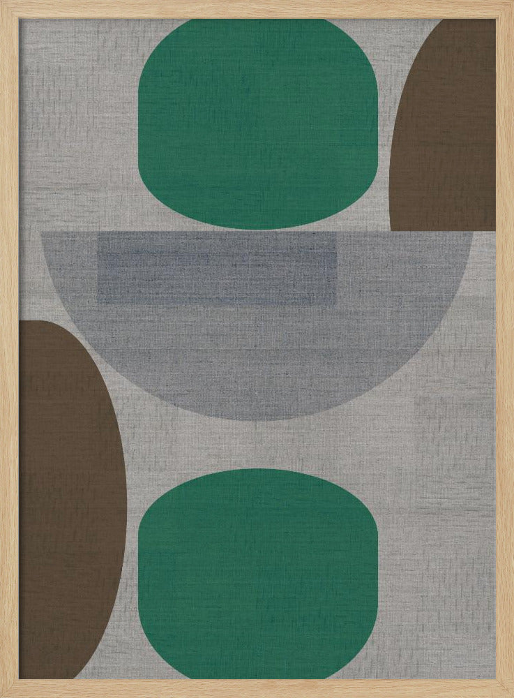 Gewebtes Grün Braun Grau 1 | Poster