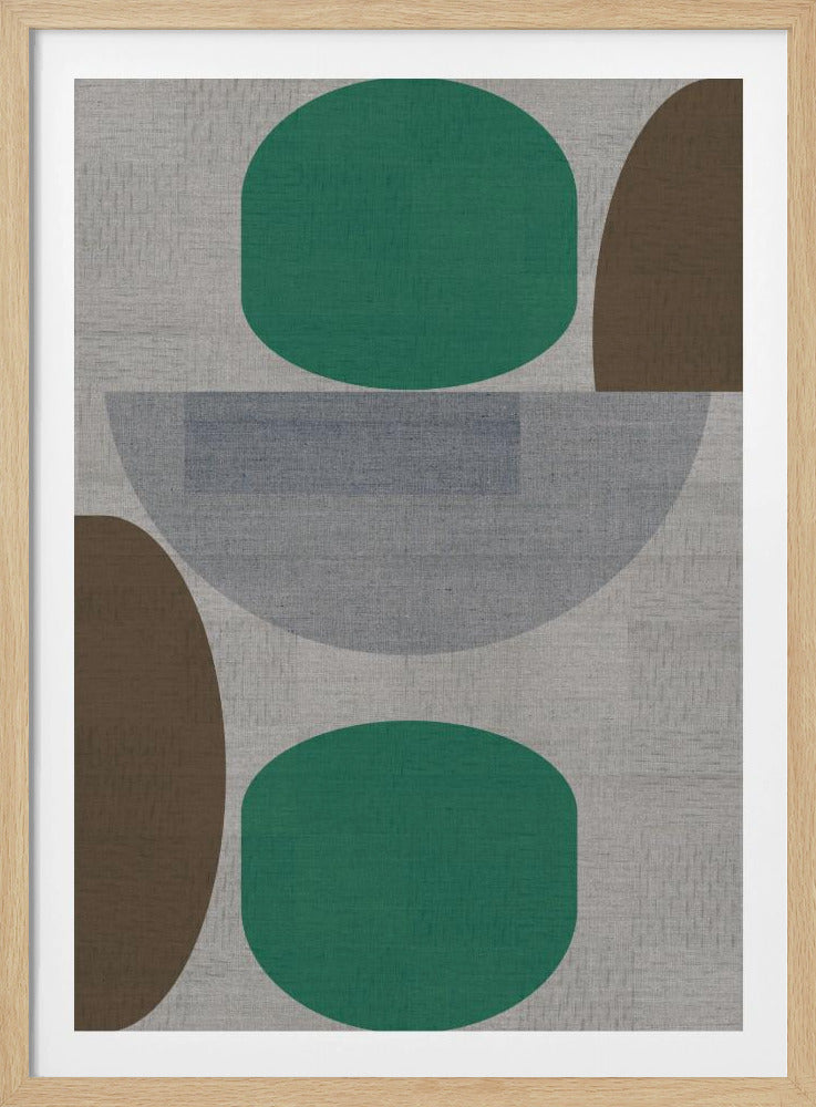 Gewebtes Grün Braun Grau 1 | Poster