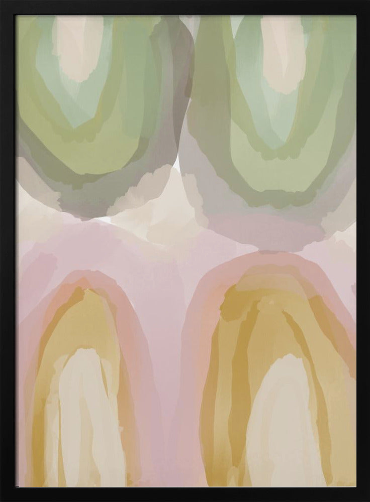Aquarell Pastell Abstrakt | Poster