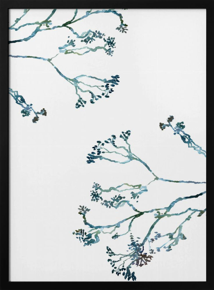 Zarte blaue Blumen 1 | Poster