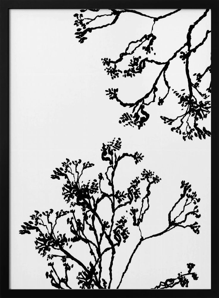 Blütenbäume Silhouette | Poster