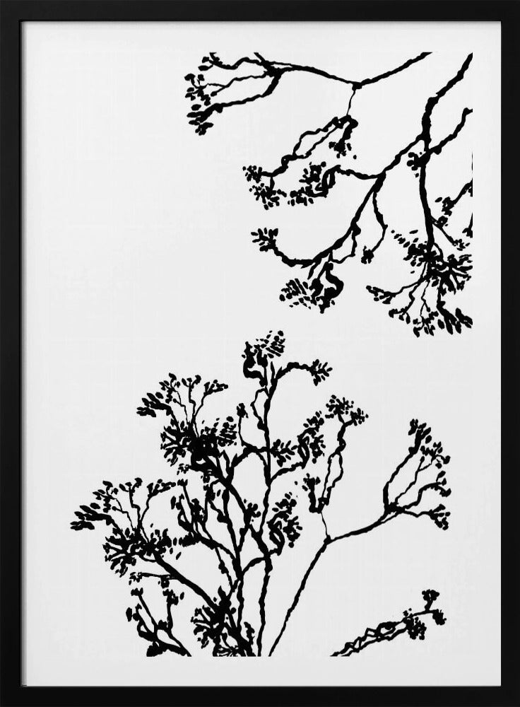 Blütenbäume Silhouette | Poster