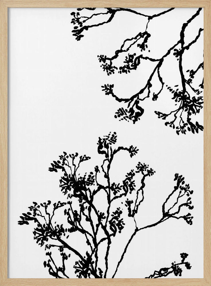 Blütenbäume Silhouette | Poster