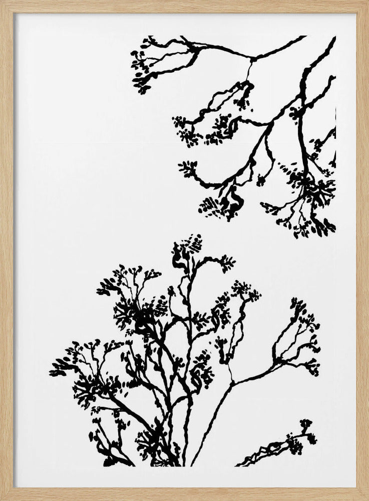 Blütenbäume Silhouette | Poster