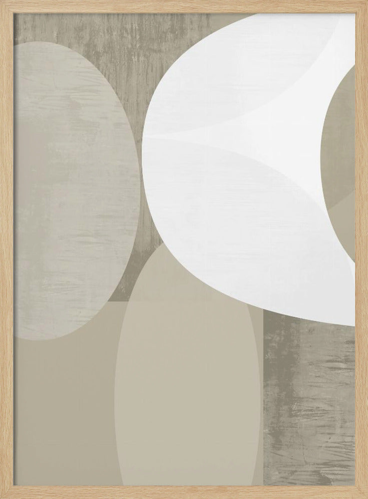 Schwarz-weiße neutrale Formen 1 | Poster