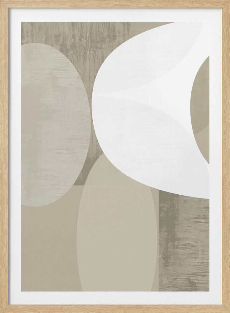 Schwarz-weiße neutrale Formen 1 | Poster