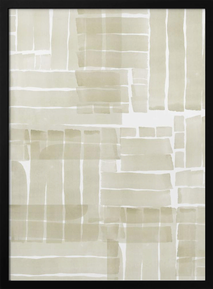 Neutrales Tangle Grid 1 | Poster