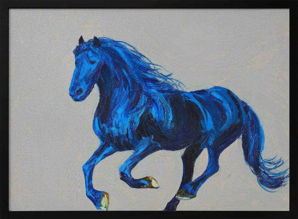 Ein blaues Pferd | Poster