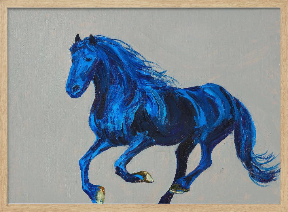 Ein blaues Pferd | Poster