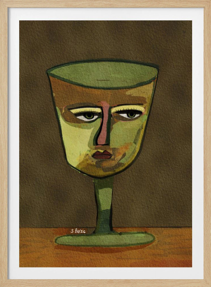 Weinglas LADY braun | Poster