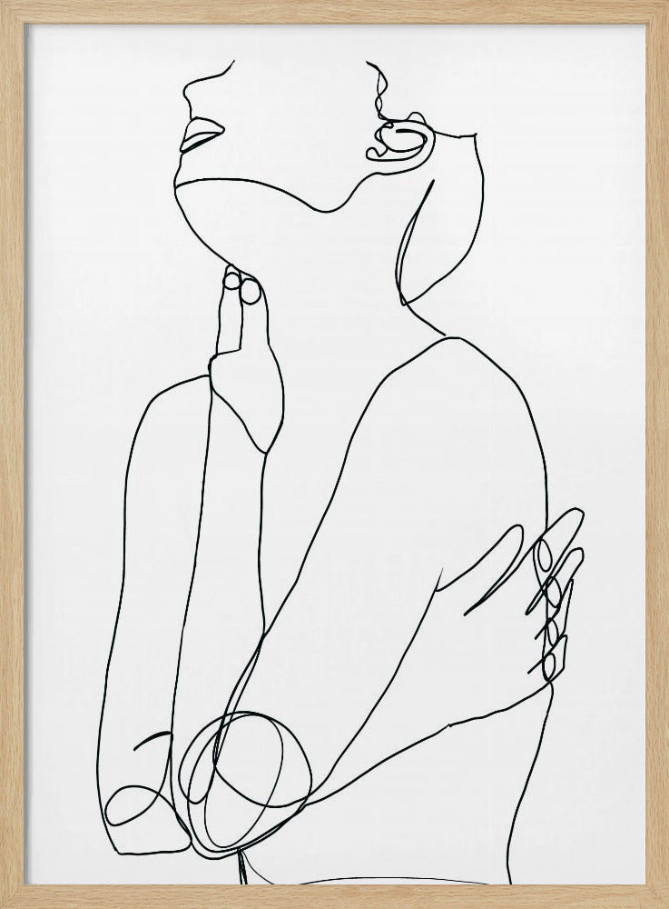Line Drawing of Woman | Poster