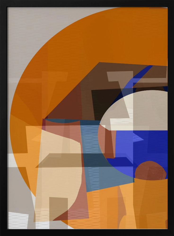 Orange Blau Gewebt 4 | Poster