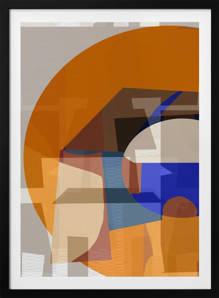 Orange Blau Gewebt 4 | Poster