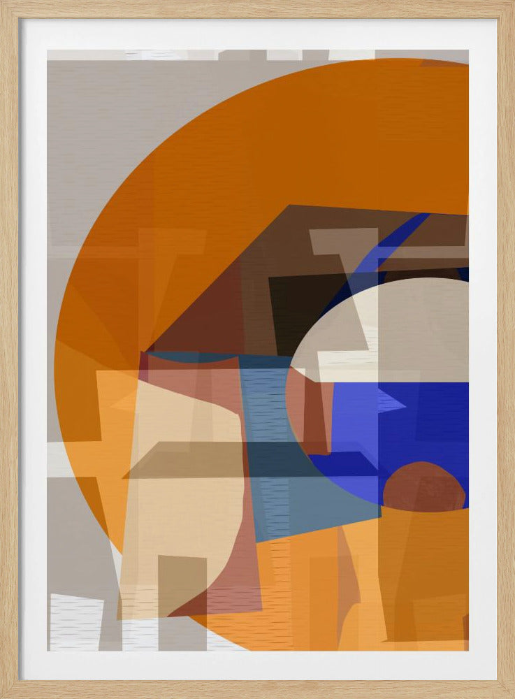 Orange Blau Gewebt 4 | Poster