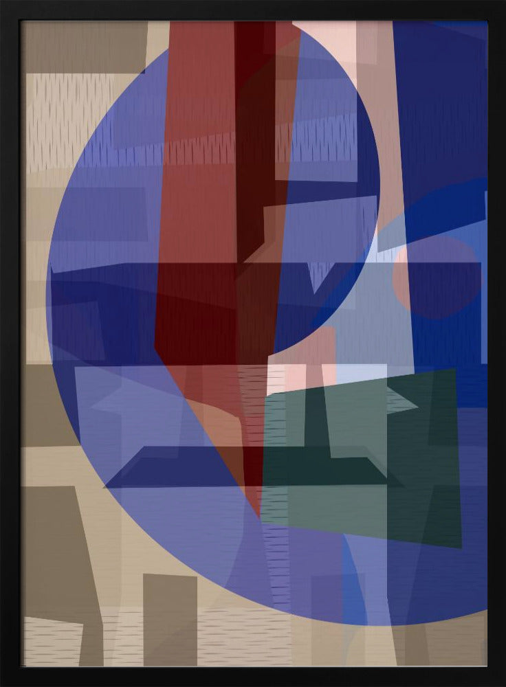 Braun Blau Gewebt 5 | Poster