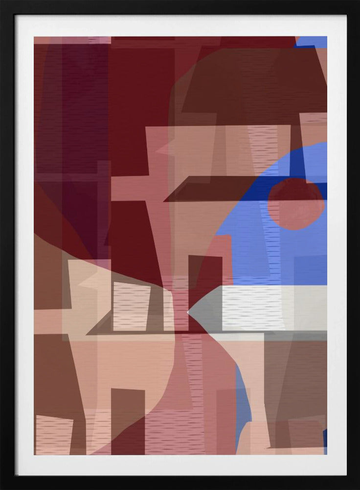 Braun Blau Gewebt 6 | Poster