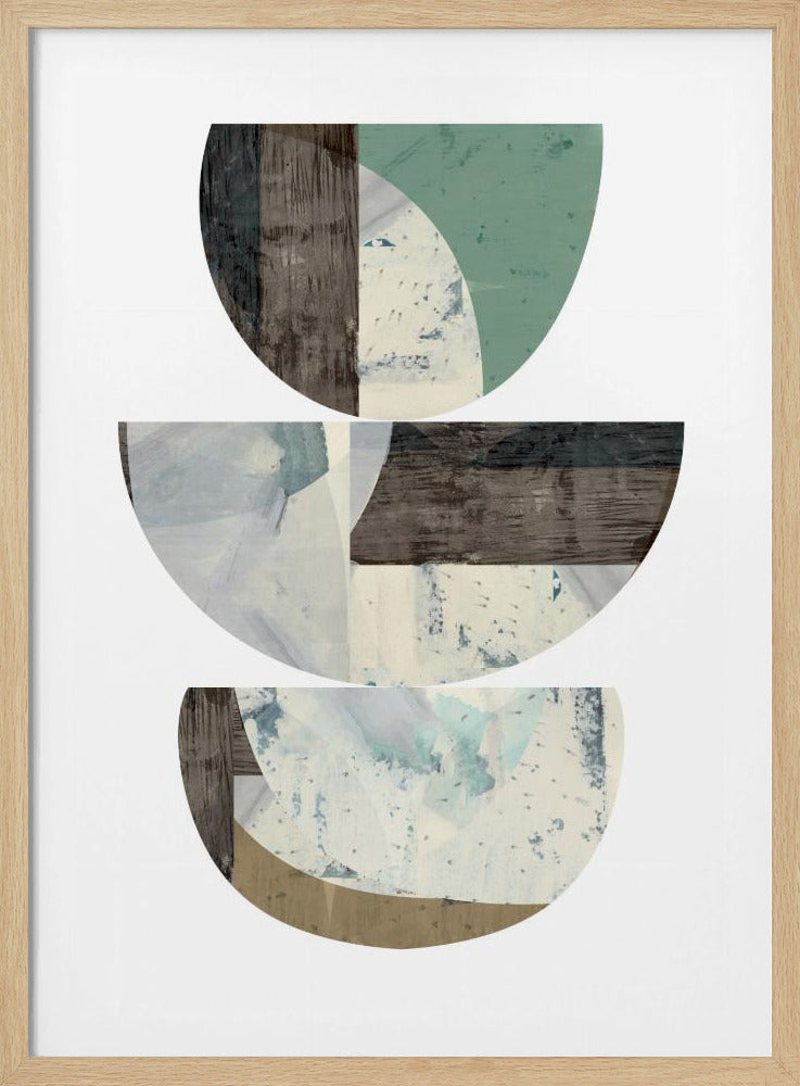 Blaue Halbkreise 1 | Poster