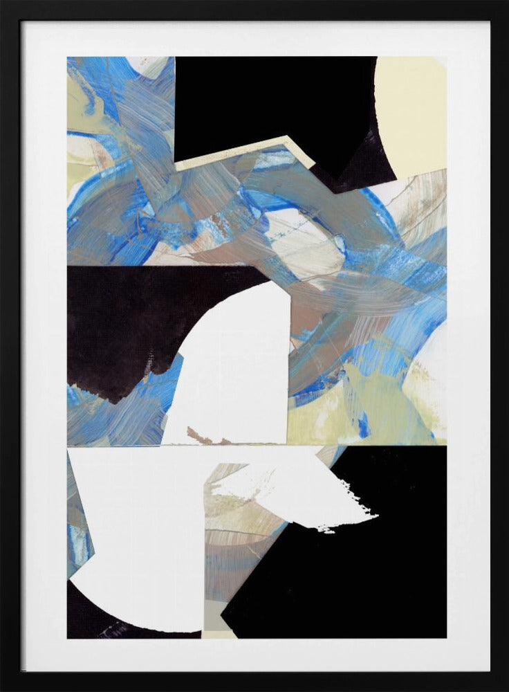 Blau Neutral Beige Schwarz 3 | Poster