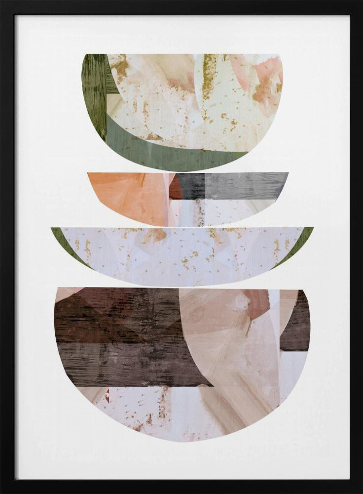 Blaue Halbkreise 2 | Poster