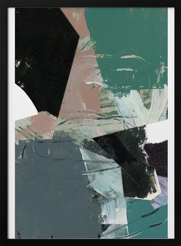 Blau Schwarz Neutral Weiß 3 | Poster