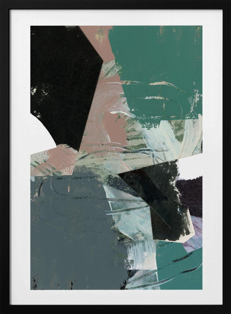 Blau Schwarz Neutral Weiß 3 | Poster