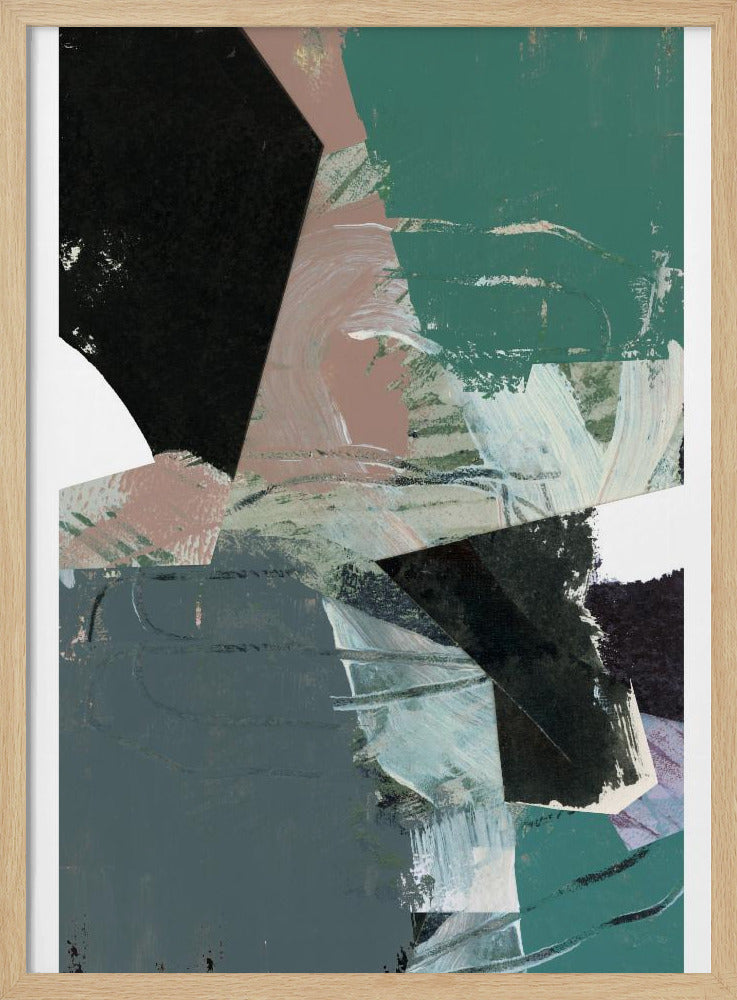 Blau Schwarz Neutral Weiß 3 | Poster