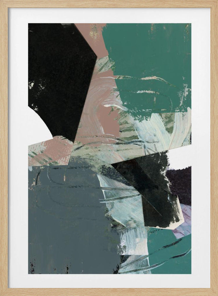 Blau Schwarz Neutral Weiß 3 | Poster
