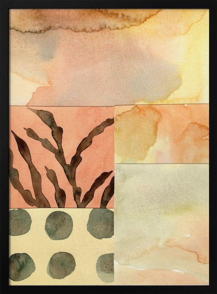 Aquarell abstrakte Komposition 9 | Poster