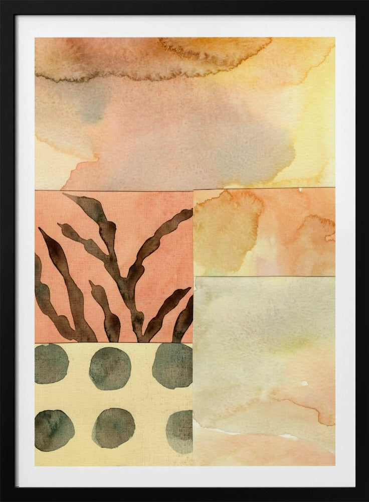 Aquarell abstrakte Komposition 9 | Poster