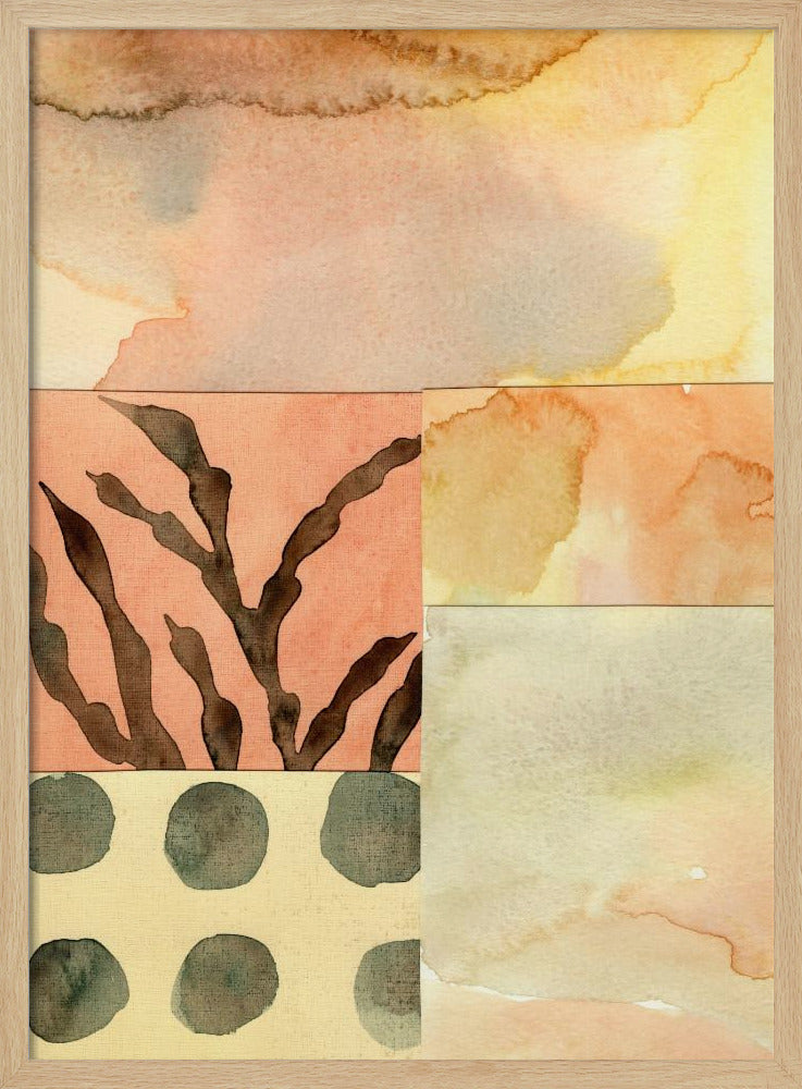 Aquarell abstrakte Komposition 9 | Poster
