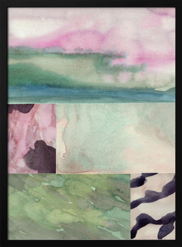 Aquarell abstrakte Komposition 10 | Poster