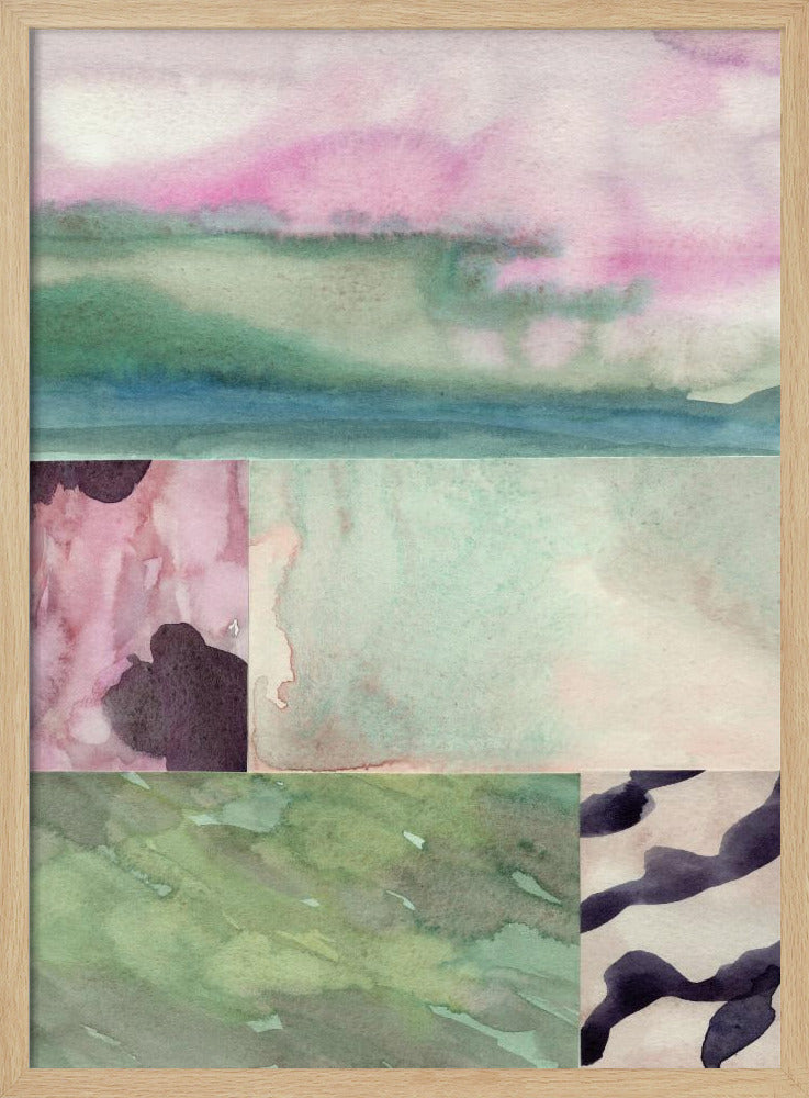 Aquarell abstrakte Komposition 10 | Poster