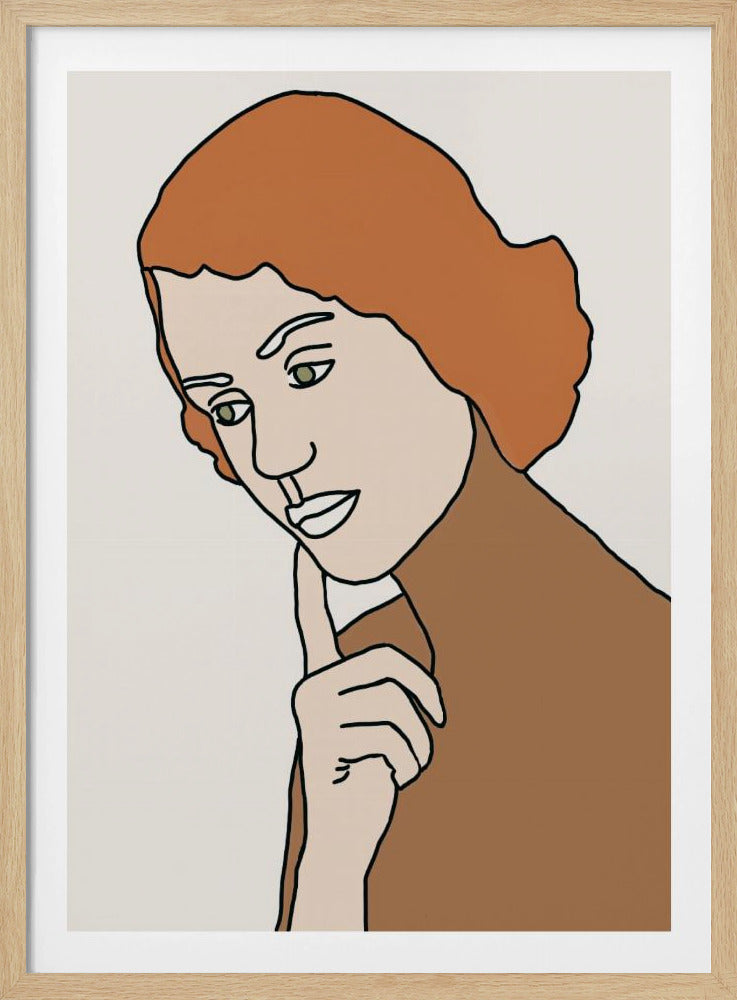 Denkende Frau | Poster