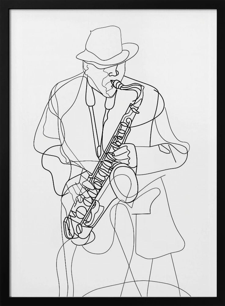 Line Art Musiker 2 | Poster