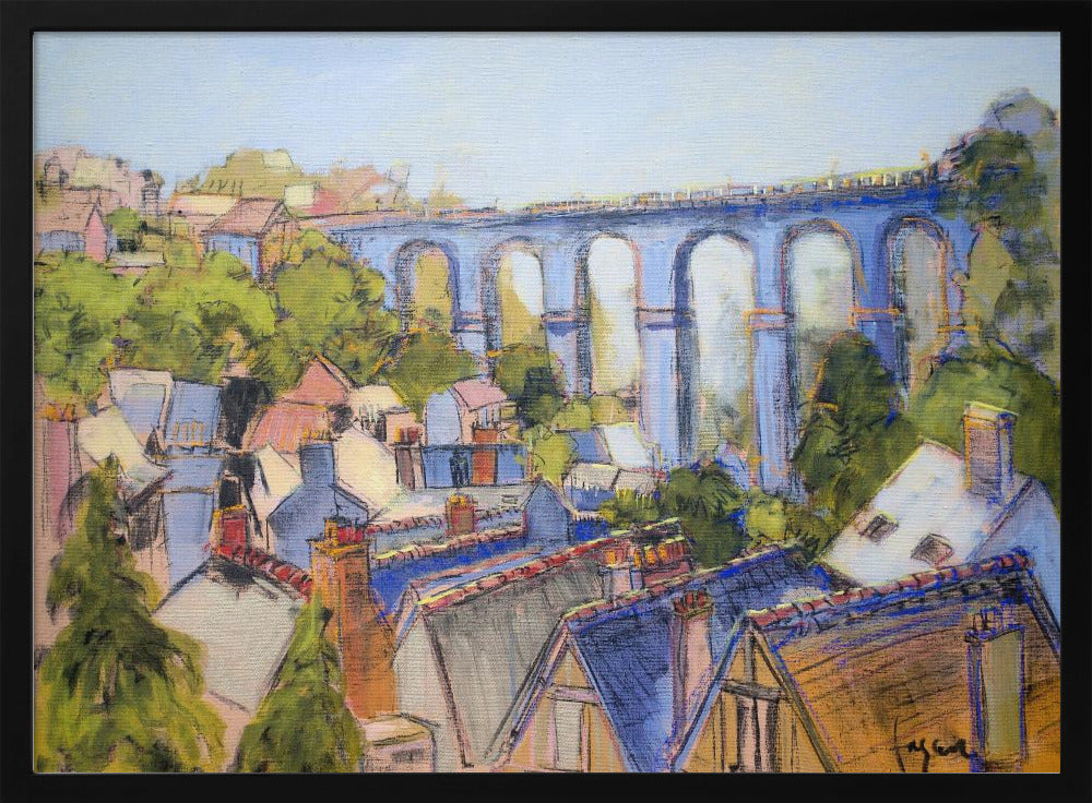 Village Rooftops | Poster