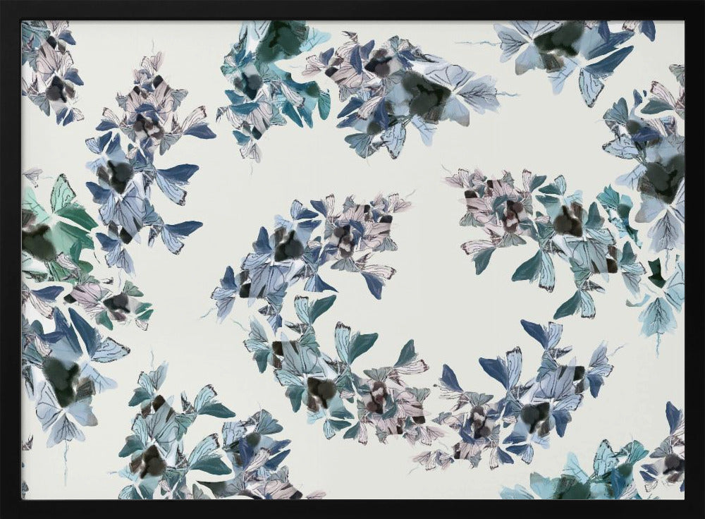 Blauer Blumenmix | Poster