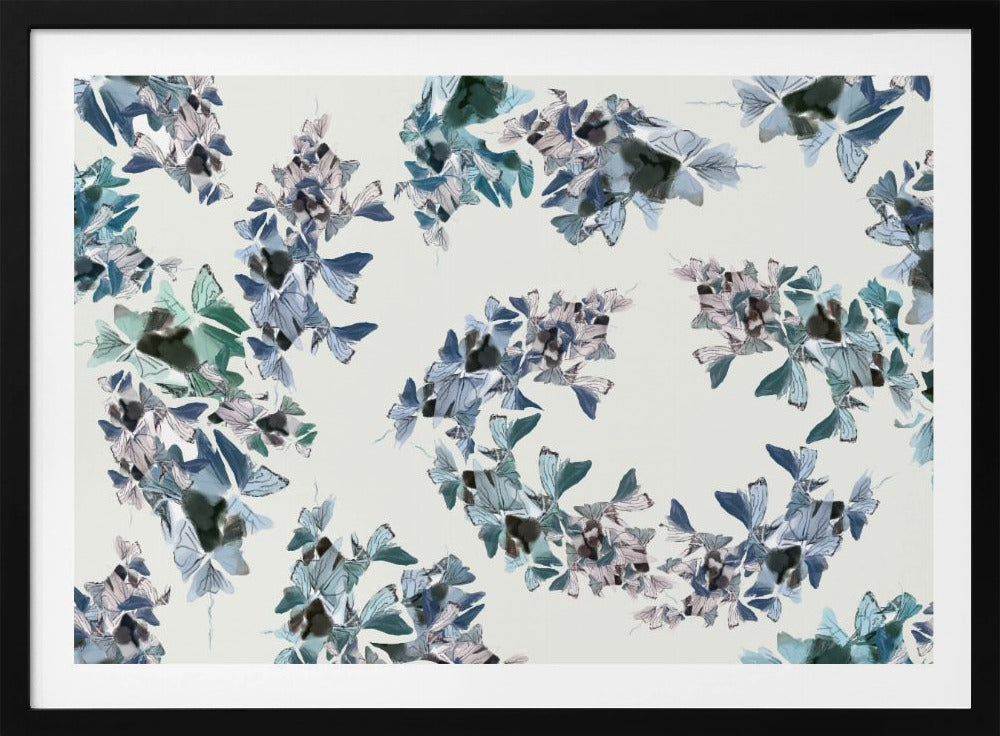 Blauer Blumenmix | Poster