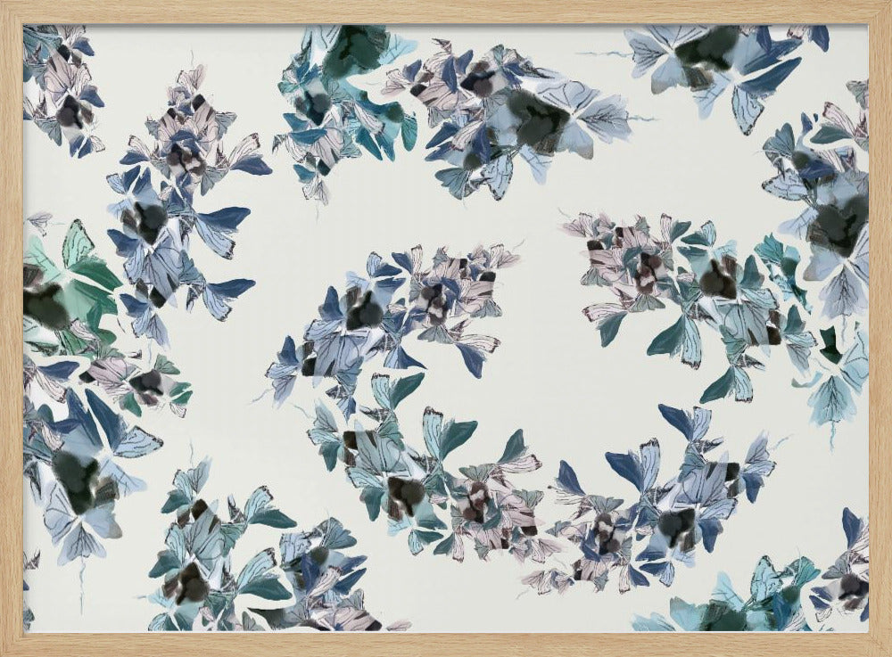 Blauer Blumenmix | Poster