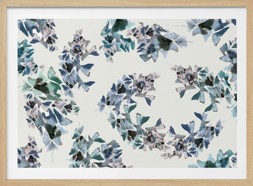 Blauer Blumenmix | Poster