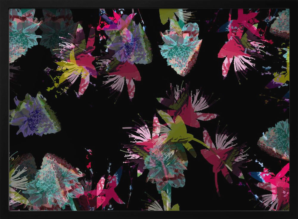 Neon-Blumenmix | Poster