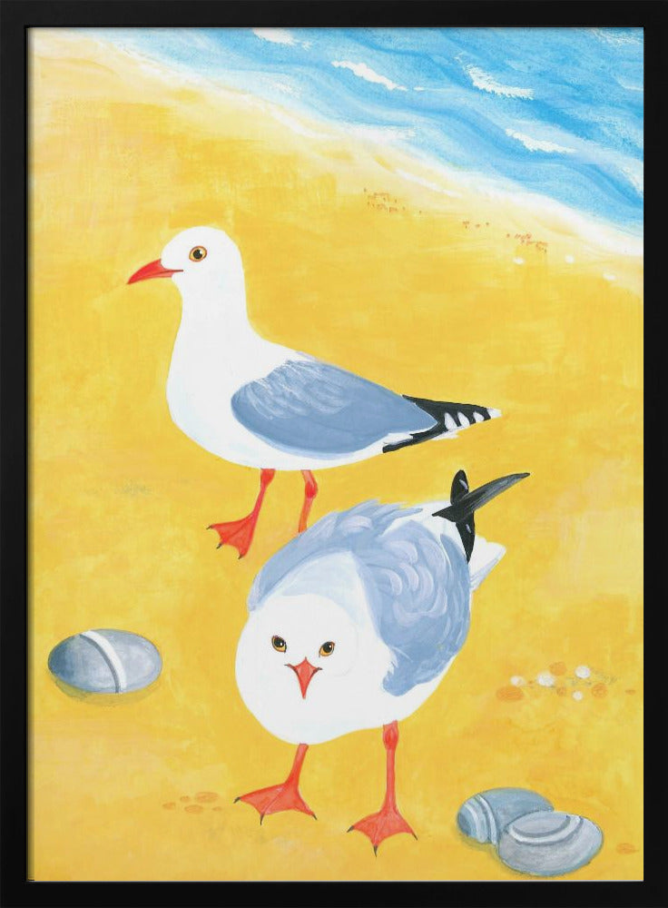 Möwen am Meer | Poster