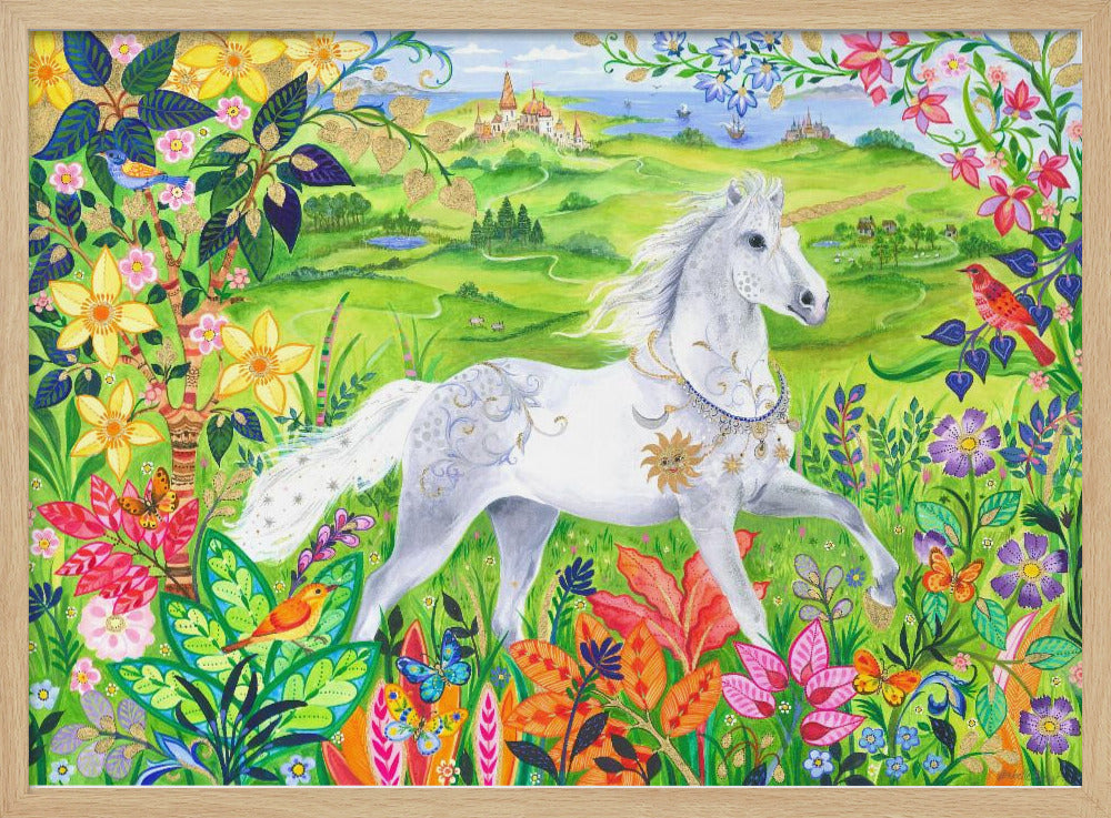 Majestätisches weißes Pferd | Poster