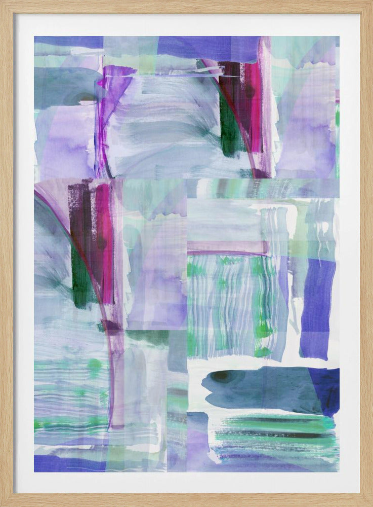 Plum Purple Lilac Abstract 1 | Poster
