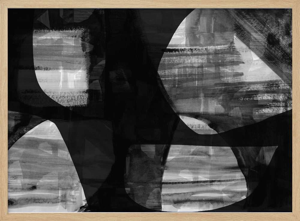Abstrakte schwarze Nachtformen 4 | Poster