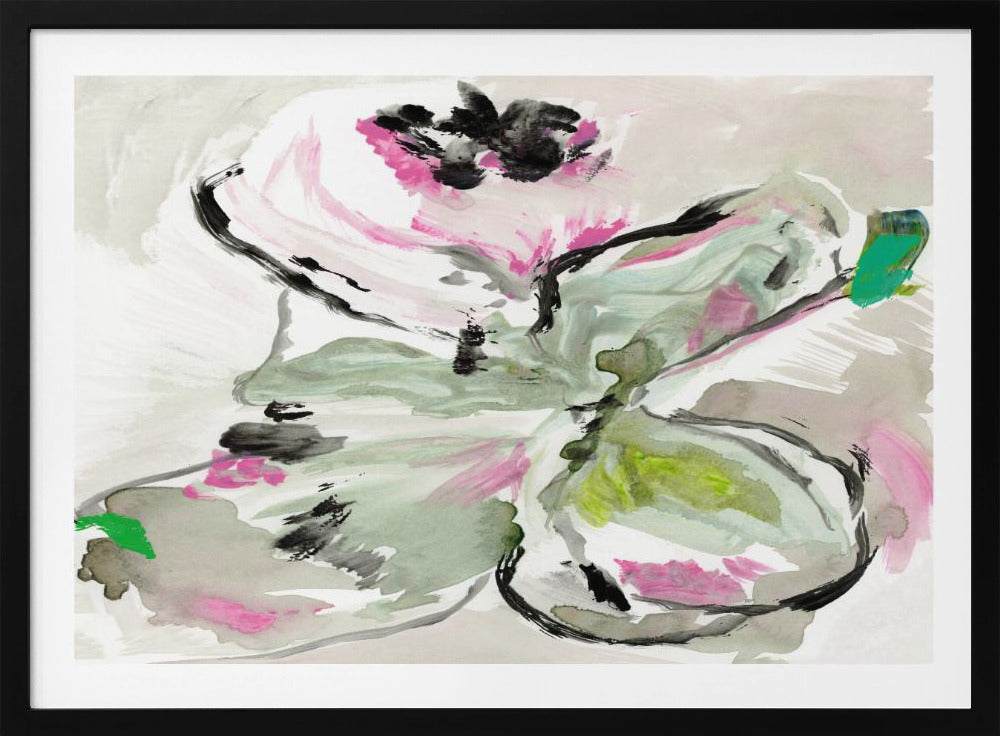Abstrakte lila violette rosa Farbtöne Blumen 1 | Poster