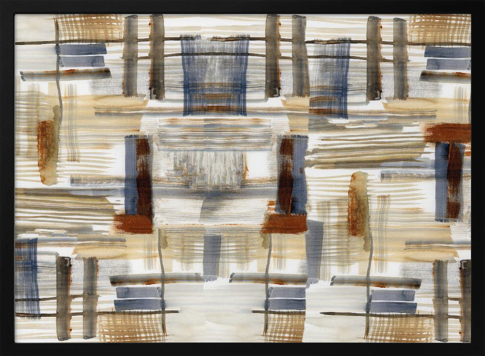 Earthtone Shapes 1 | Poster