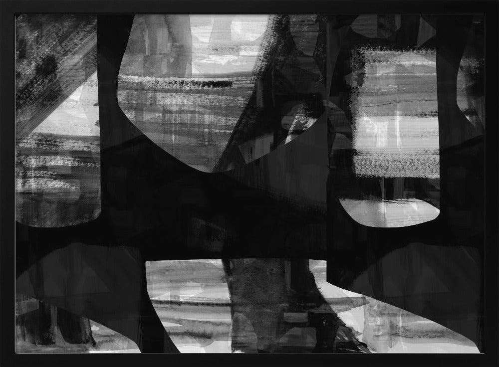 Abstrakte schwarze Nachtformen 2 | Poster